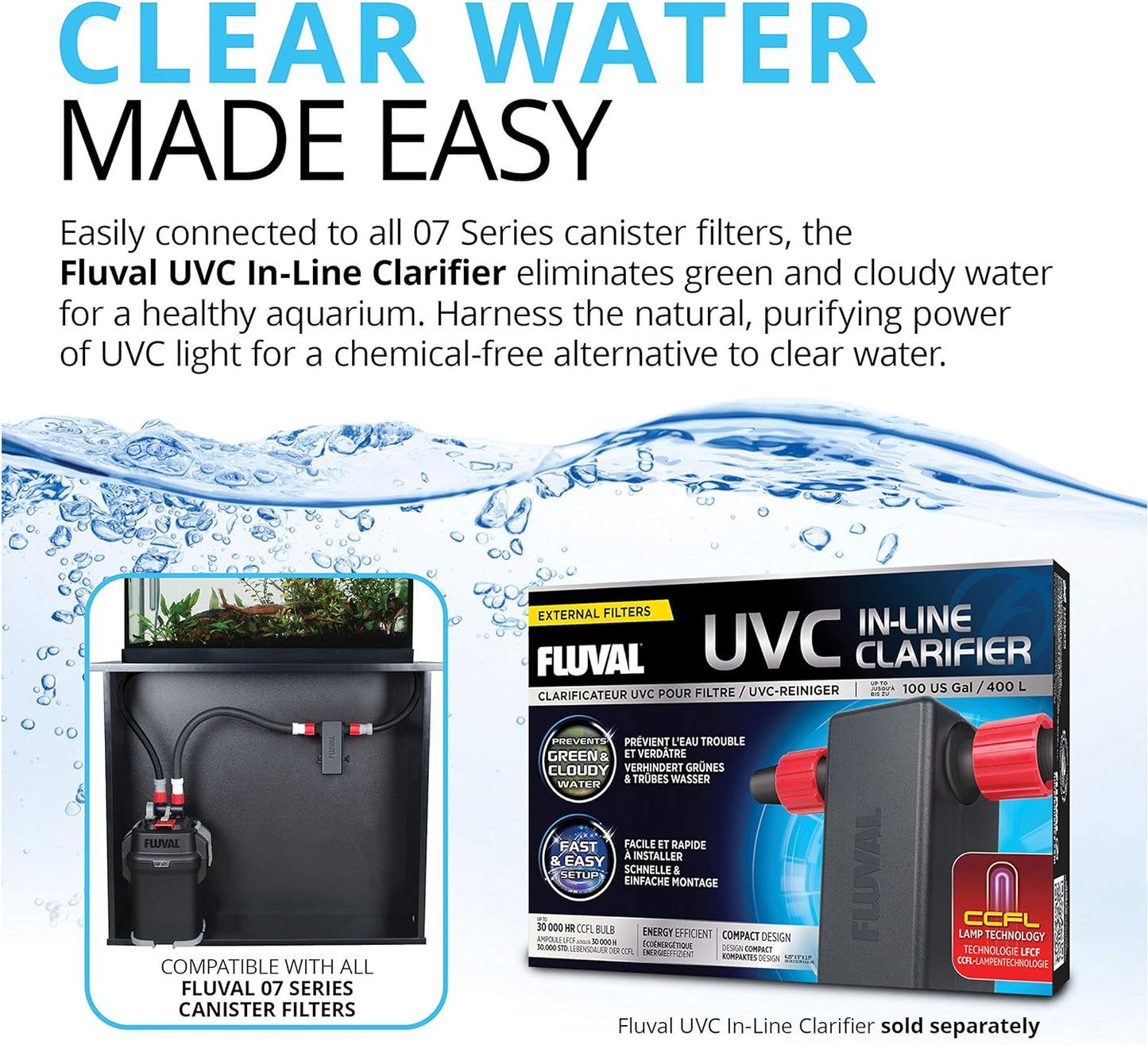 407 Perfomance Canister Filter - for Aquariums Up to 100 Gallons - Aquarium Canister Filter